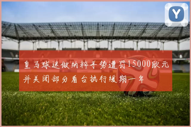 皇马球迷做纳粹手势遭罚15000欧元并关闭部分看台执行缓期一年