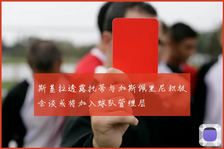 斯基拉透露托蒂与加斯佩里尼积极会谈或将加入球队管理层
